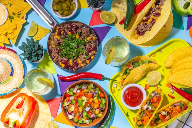 Foto comida para la fiesta del cinco de mayo