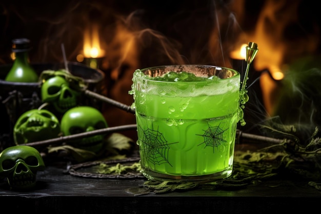 La comida de Halloween es verde, el ponche es aterrador, la oscuridad genera Ai.