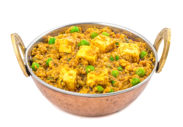 Comida indiana Mattar Paneer