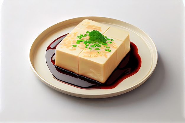 comida japonesa de tofu