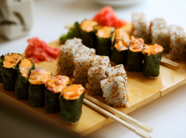 Comida japonesa. Sushi.