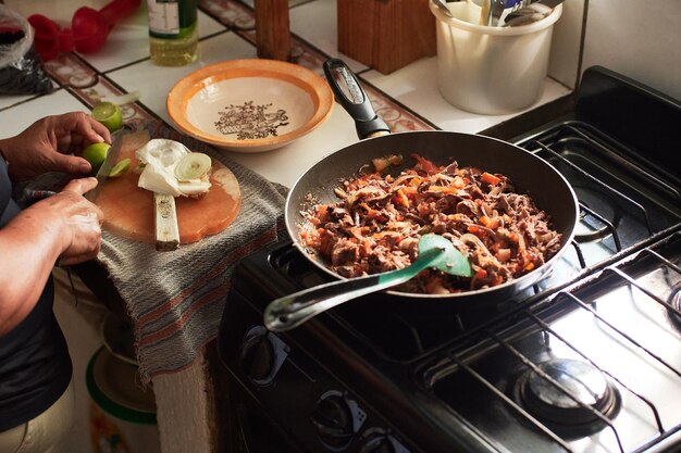 Foto comida latina caseira