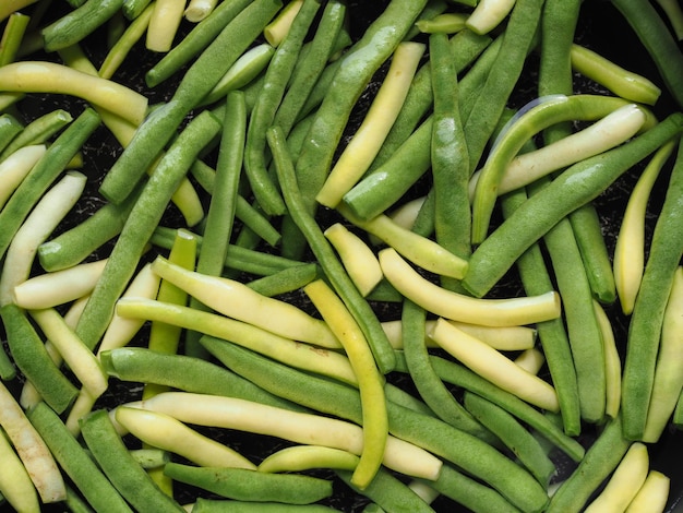 Comida de legumbres de judías verdes