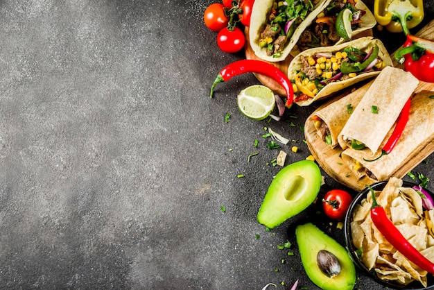 Comida mexicana . comida de cinco de mayo.