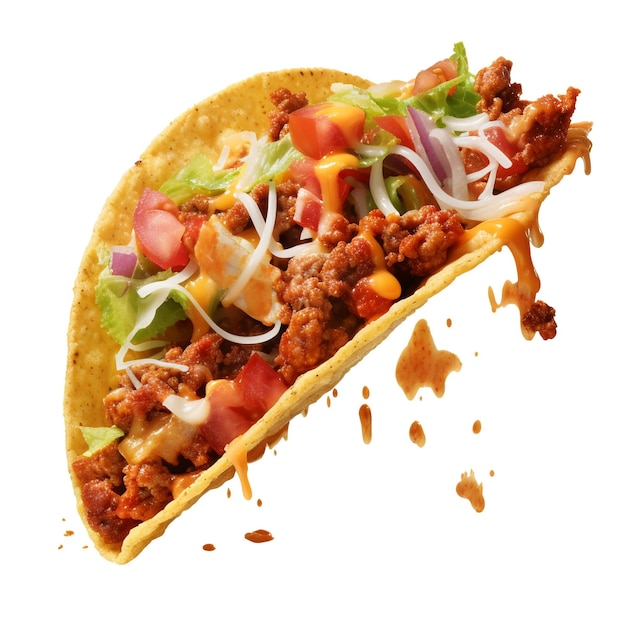 Comida mexicana Tacos taco com carne legumes delicioso taco