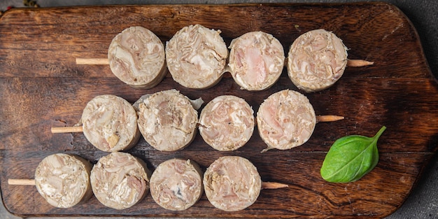 Comida miudezas carne Quibe Troyes carne de porco prato fresco refeição saudável Comida Lanche na mesa Espaço da cópia Comida