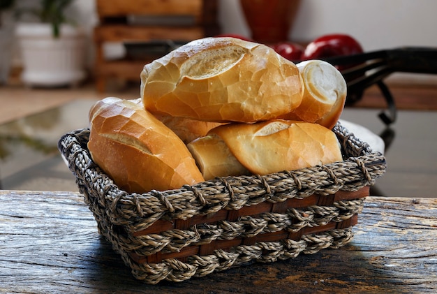 Comida de pan francés, pao frances