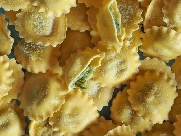 Comida de pasta Agnolotti