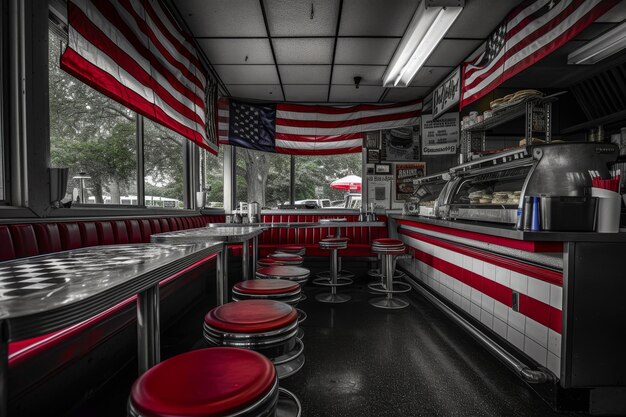 Foto comida patriótica con temas americanos