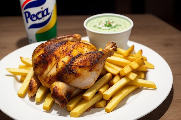 Comida peruana Pollo a la brasa pollo asado