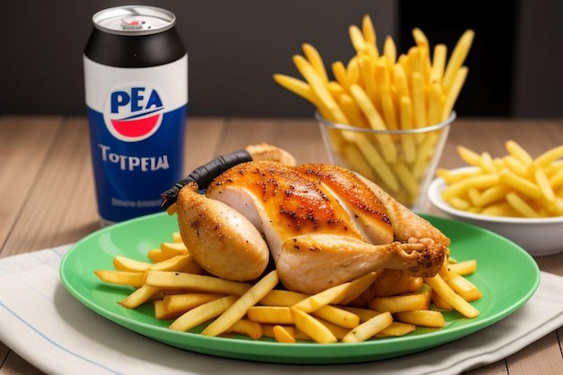 Comida peruana Pollo a la brasa pollo asado