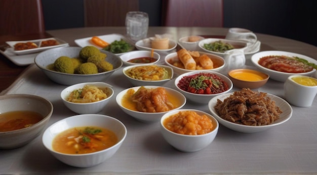 comida en un plato comida en la mesa comida deliciosa en la mesa alimentos sabrosos en la mesa