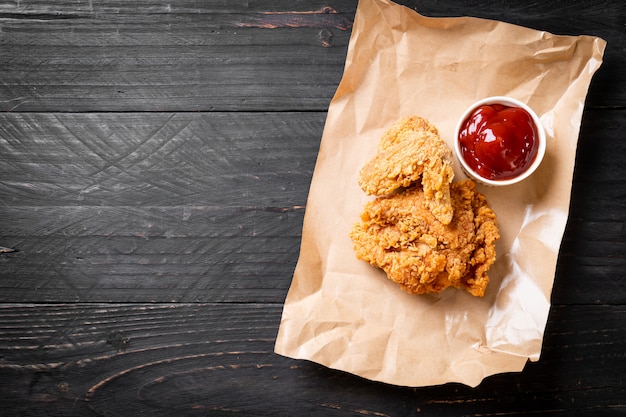 comida de pollo frito