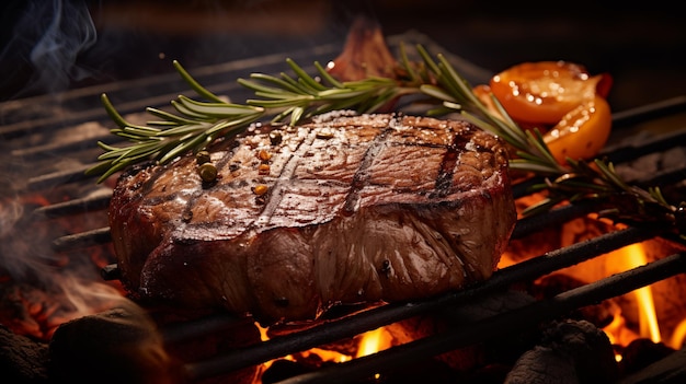 Comida de primera calidad Delicioso filete a la parrilla