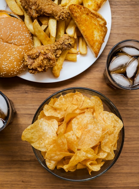 Comida rápida engordativa e insalubre