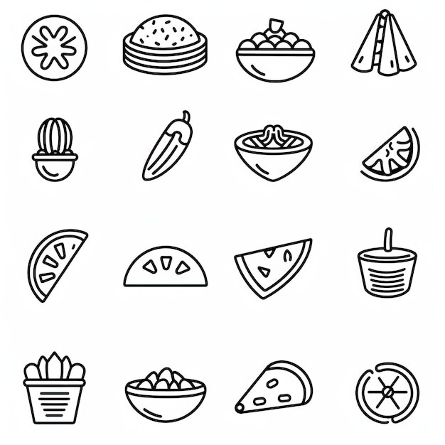 Comida rápida ilustración