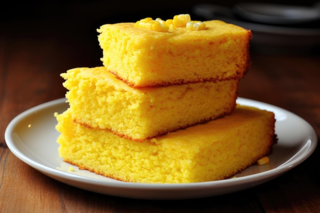 Comida rápida de pan de maíz IA generativa