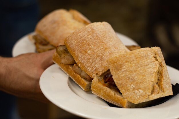 Foto la comida del restaurante