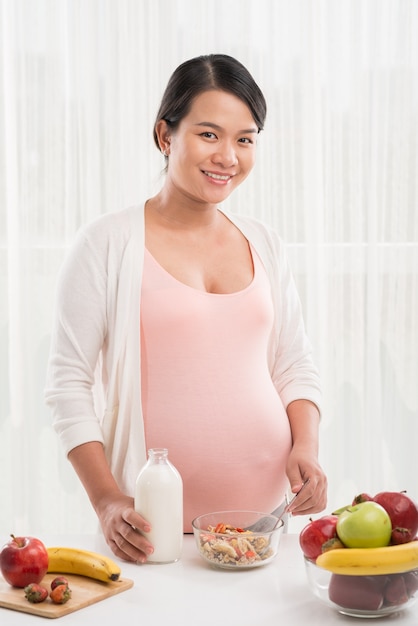 Comida saludable para futuras madres