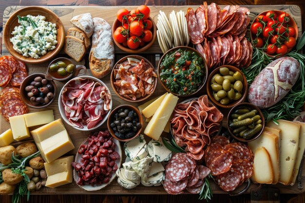 comida servida en la mesa, fiesta, publicidad profesional, fotografía de alimentos