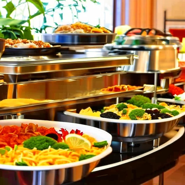 comida tipo buffet