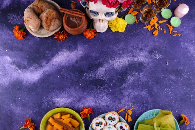 Comida tradicional del día de los muertos