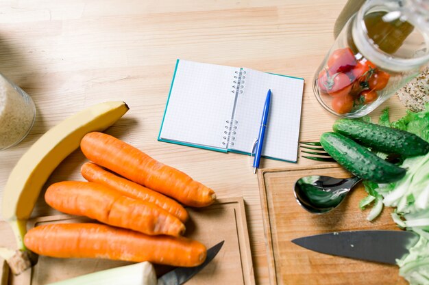 Comida vegetariana e vegetariana saudável