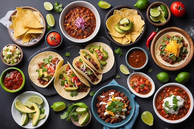 Foto comidas mexicanas deliciosas