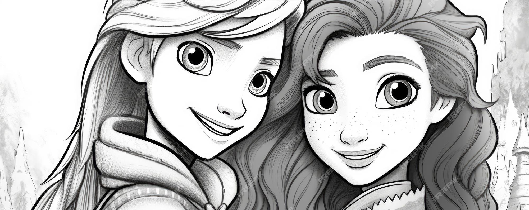 Desenhos de Princesa Elsa para Colorir e Imprimir 