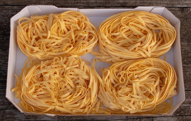 Cómo cocinar el concepto de pasta Fondo de pasta italiana seca