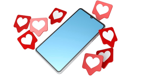 Como icono con teléfono móvil
