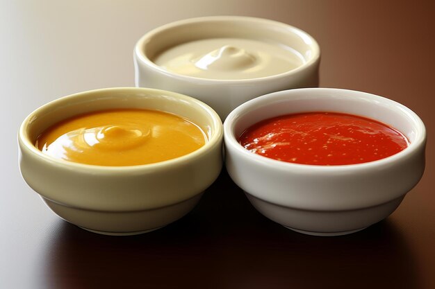 Foto compact sauces tigelas diferentes cozinha gerar ai