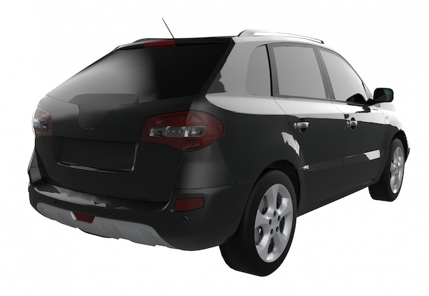 Compacto city crossover coche negro