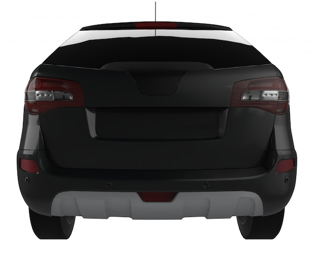 Compacto city crossover coche negro