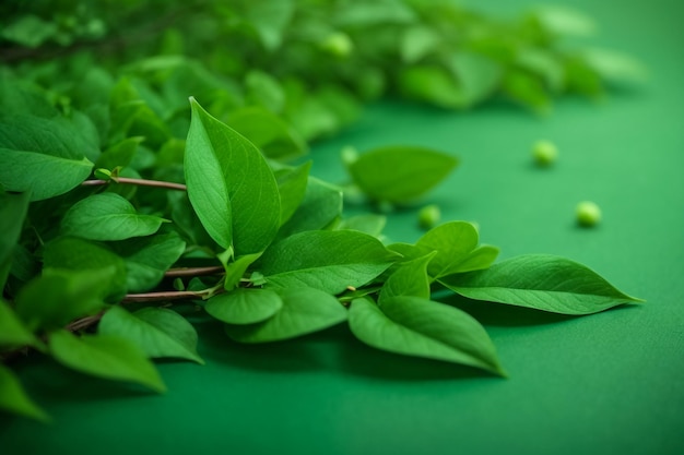 Companheiro de fundo com Pequenas Folhas St Patrick