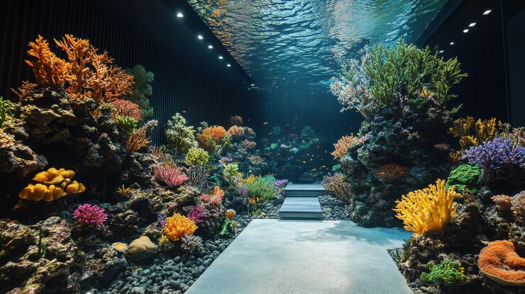 Compañía de instalación de arrecifes de coral artificiales estilo de restauración del océano por idea24club