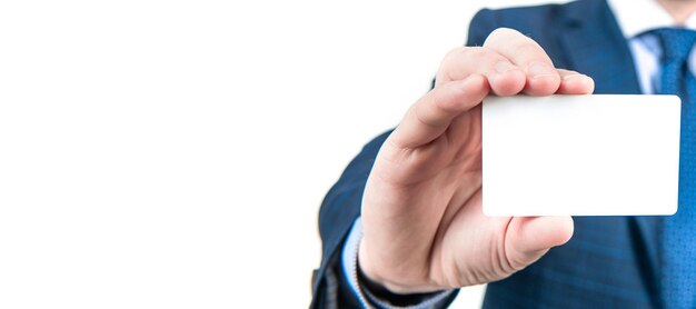 Compartir tarjeta de visita Tarjeta vacía Enfoque selectivo Papel de identificación Introducción formal Diseño de póster horizontal Espacio de copia de encabezado de banner web