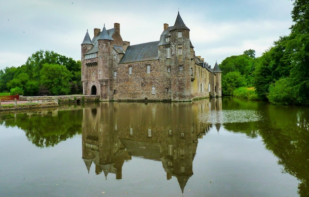 Comper Castle befindet sich im Wald von Broceliande in der Stadt Rennes Frankreich