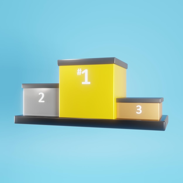 competencia de juego de icono 3d