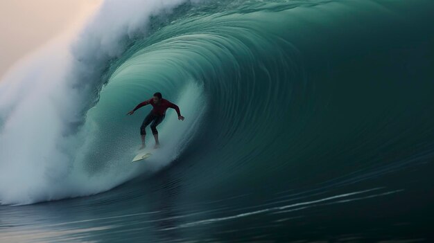 Competencia de surf y tomas de acción