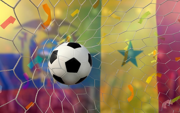 Competição da Copa de Futebol entre o Equador nacional e o Senegal nacional