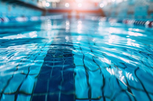 Competição Piscina pronta à espera dos atletas na Arena de Desportos Indoor