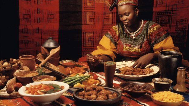 Foto la complejidad y diversidad de la cocina africana es