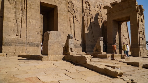 El complejo del templo de Philae Templo de Isis Philae Isla Agilkia Asuán Egipto