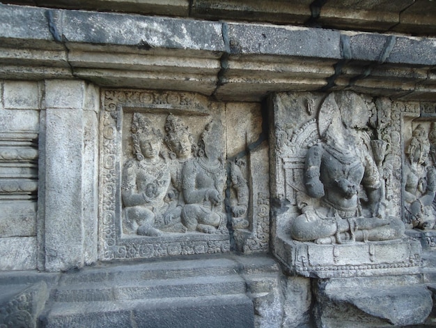 Complejo de templos budistas de Prambanan, el templo más grande de Java, Java Central, Indonesia