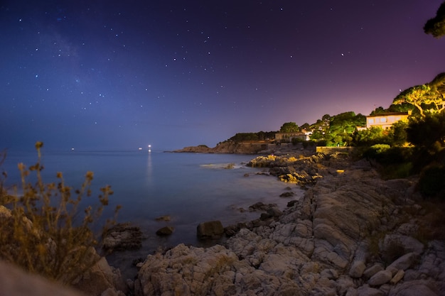 Complejos turísticos de Paphos S'Agaró en la región española de la Costa Brava.