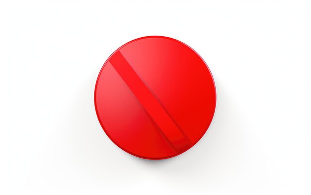Completación simbólica Emblema de garrapa roja en un fondo transparente PNG de superficie blanca o clara