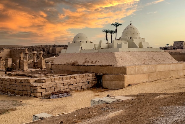 Complexo do Templo de Karnak Céu muito bonito Luxor Egito África