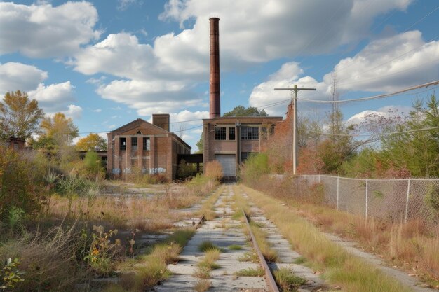 Complexo industrial abandonado