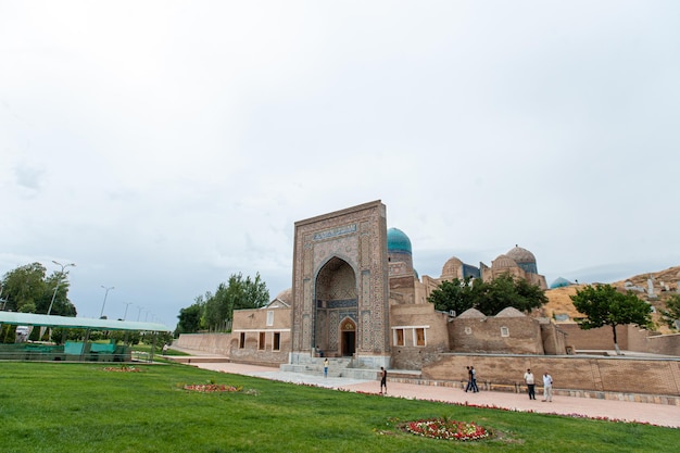 Complexo Memorial Shahi Zinda em Samarcanda Uzbequistão